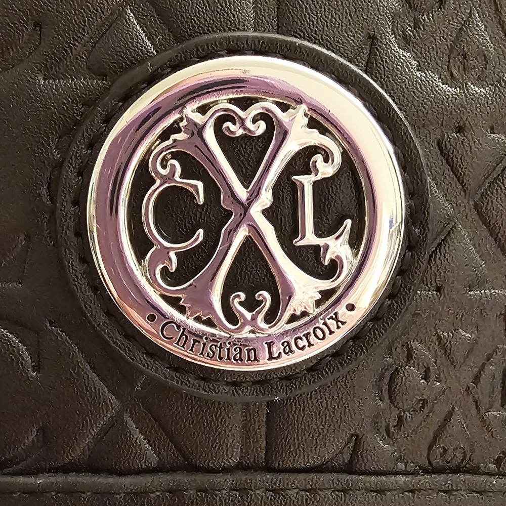 CXL By Christian Lacroix Clara Embossed Logo Shoulder Bag - Picture 7 of 12